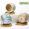 12-Pack 2.5 Inch Mini Ceramic Succulent Pots with Drainage Holes & Bamboo Trays – Small Colorful Plant Planters for Home, Office, Garden, Desk & Indoor Decor (Bulk Set)